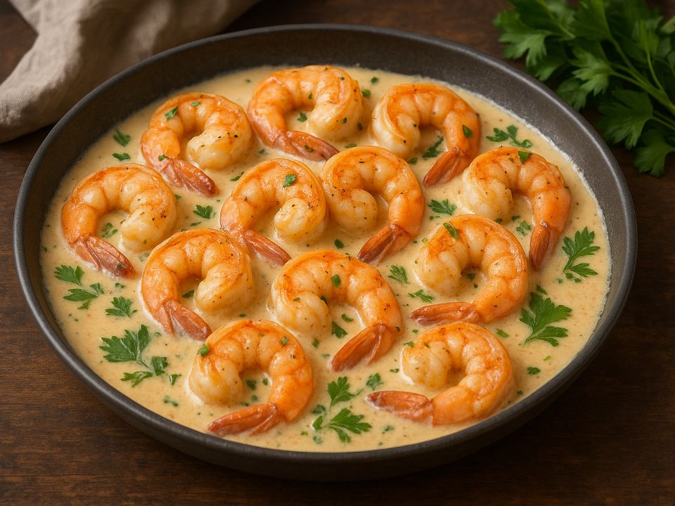 Креветки в сливочном соусе: быстрое блюдо с ресторанным вкусом