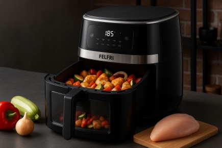 Готовьте быстро и вкусно: курица с овощами за 25 минут в аэрогриле