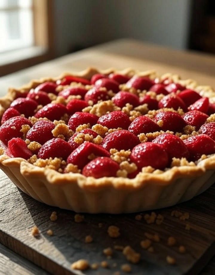 Клубничный пирог, который покорит ваши сердца