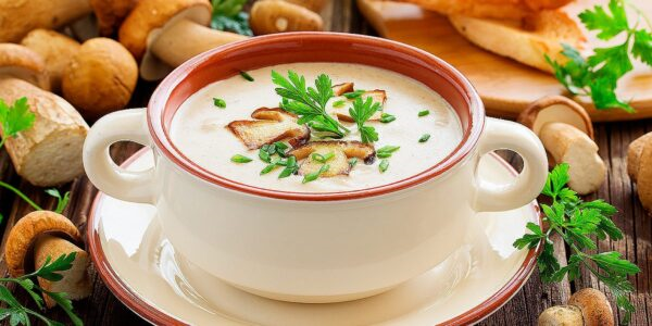 Вкусный сливочный суп с лесными грибами: быстро и просто!