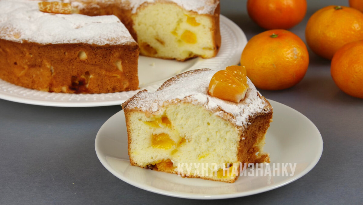 Удивительный мандариновый пирог, который покорит сердца сладкоежек этой зимой