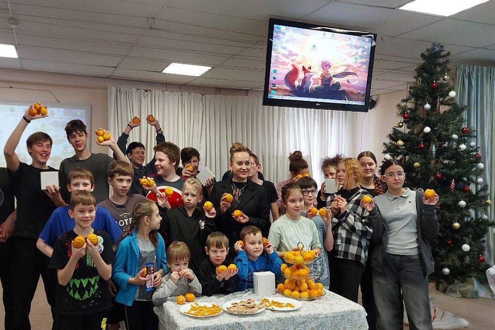 Согревающий мандариновый праздник для детей Кузбасса