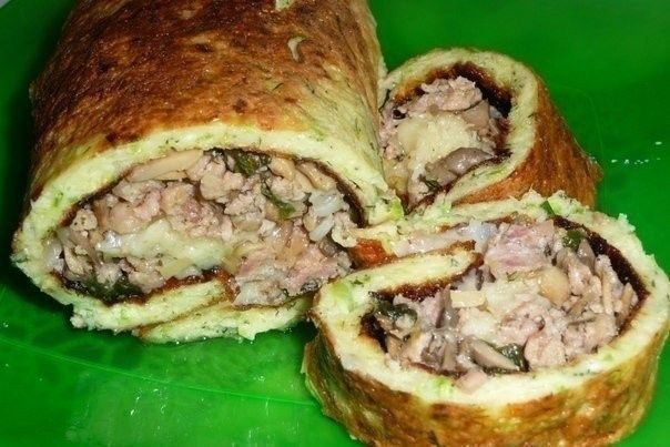 Легкий кабачковый рулетик: быстрый и вкусный рецепт на каждый день