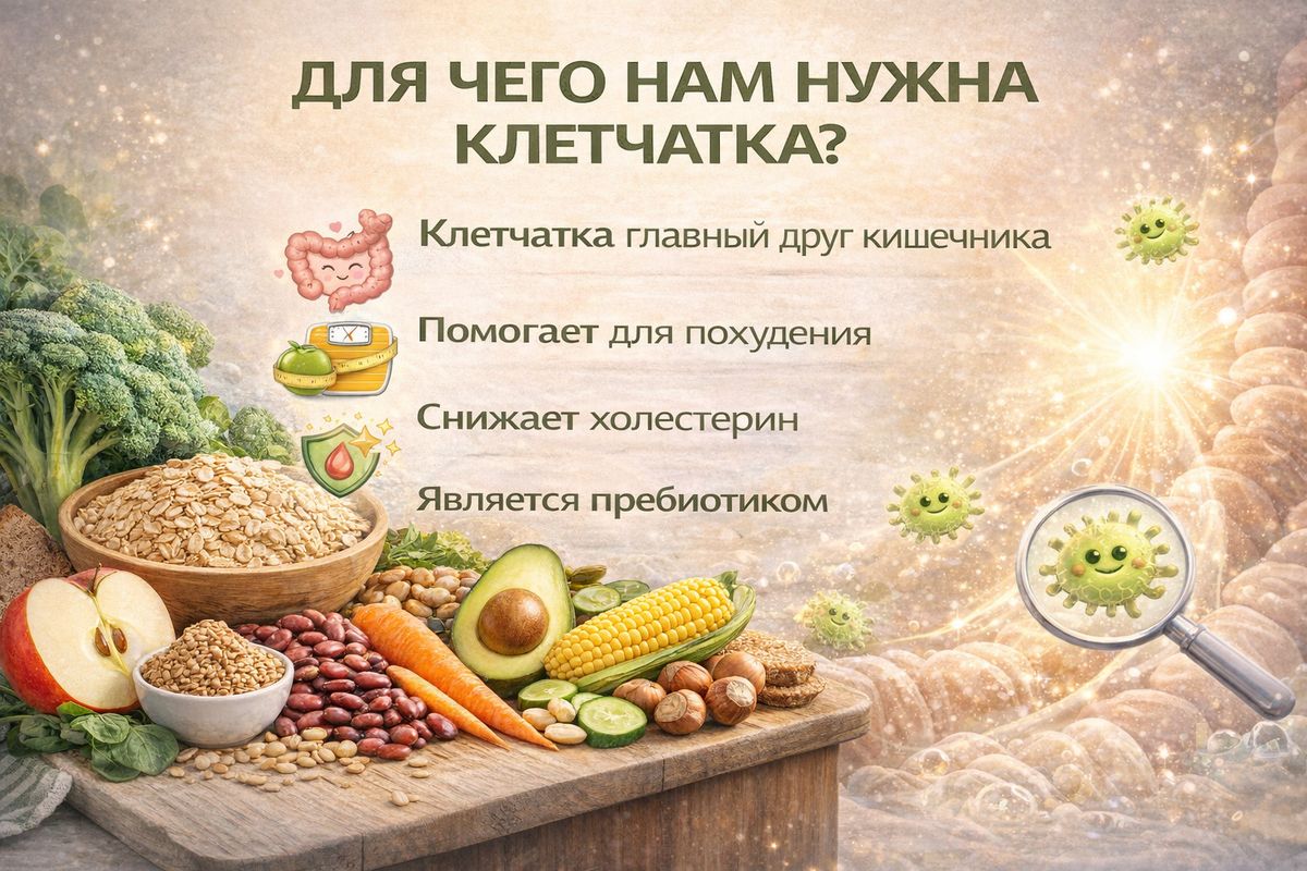 Что такое клетчатка и для чего она нам нужна?