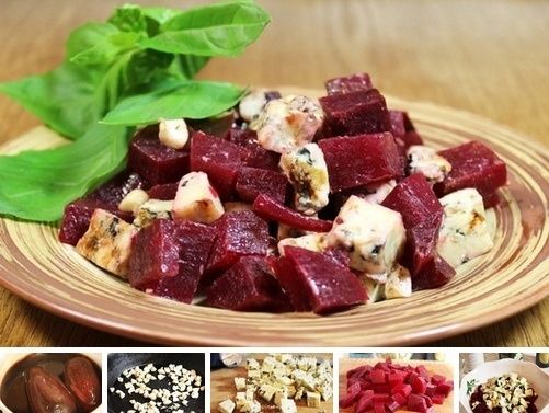 Свекольный салат с оригинальным вкусом