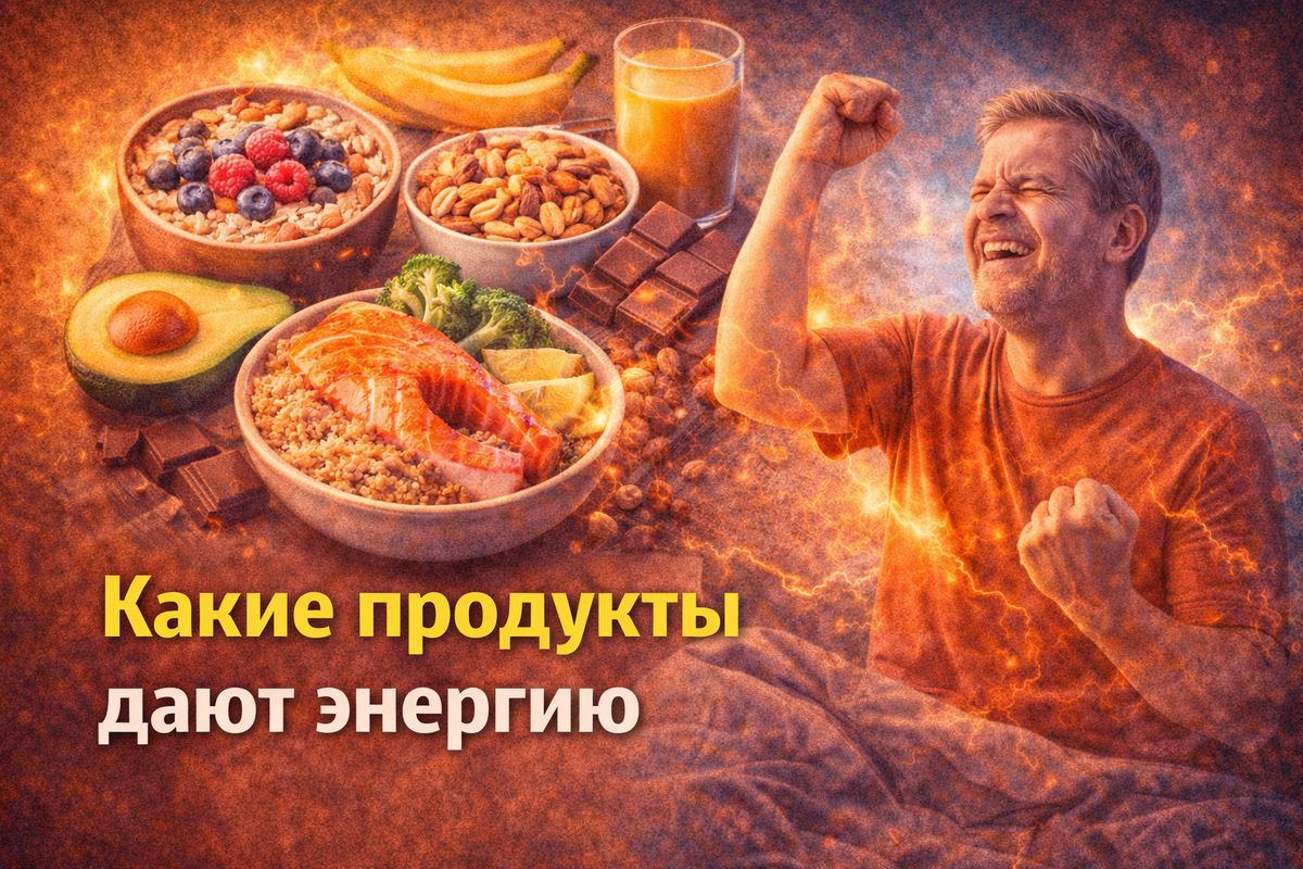 Продукты, которые действительно заряжают энергией после 40