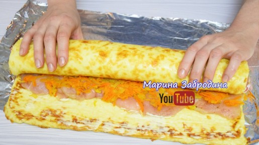 Кулинарный шедевр на праздник: как приготовить сырный рулет с курицей и окороком