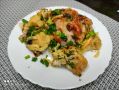 Легкий ужин: курица с капустой в сливочно-яичной заливке